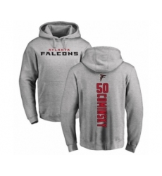 Football Atlanta Falcons #50 John Cominsky Ash Backer Pullover Hoodie