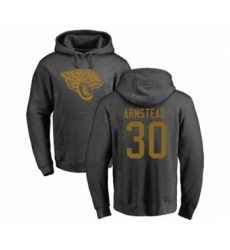 Football Jacksonville Jaguars #30 Ryquell Armstead Ash One Color Pullover Hoodie