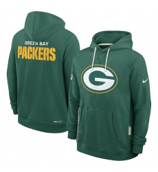 Men's Green Bay Packers Green Sideline Standard Issue Initial Home Dri-FIT Pullover Hoodie