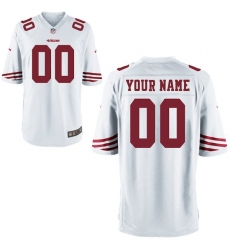  Nike Men's San Francisco 49ers Customized Game White Jersey