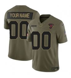 Men's Arizona Cardinals Active Player Custom Olive 2025 F.U.S.E. Salute to Service Limited Stitched Football Jersey