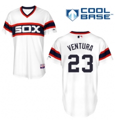 Men's Majestic Chicago White Sox #23 Robin Ventura Replica White 2013 Alternate Home Cool Base MLB Jersey