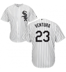 Men's Majestic Chicago White Sox #23 Robin Ventura Replica White Home Cool Base MLB Jersey