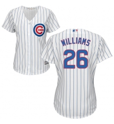 Women's Majestic Chicago Cubs #26 Billy Williams Authentic White Home Cool Base MLB Jersey