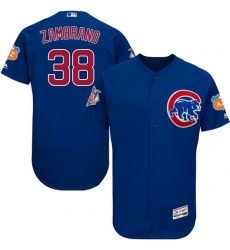 Men's Majestic Chicago Cubs #38 Carlos Zambrano Royal Blue Alternate Flex Base Authentic Collection MLB Jersey