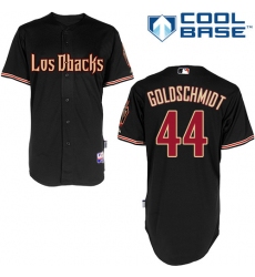 Men's Majestic Arizona Diamondbacks #44 Paul Goldschmidt Replica Black Cool Base MLB Jersey