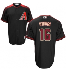 Men's Majestic Arizona Diamondbacks #16 Chris Owings Authentic Black Alternate Home Cool Base MLB Jersey