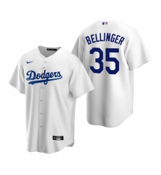 Men's Nike Los Angeles Dodgers #35 Cody Bellinger White Home Stitched Baseball Jersey