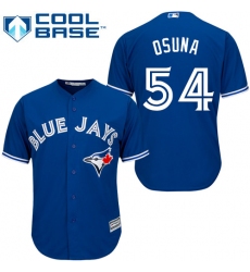 Youth Majestic Toronto Blue Jays #54 Roberto Osuna Replica Blue Alternate MLB Jersey