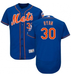 Men's Majestic New York Mets #30 Nolan Ryan Royal Blue Alternate Flex Base Authentic Collection MLB Jersey