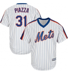 Youth Majestic New York Mets #31 Mike Piazza Authentic White Alternate Cool Base MLB Jersey