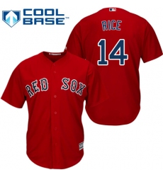 Youth Majestic Boston Red Sox #14 Jim Rice Authentic Red Alternate Home Cool Base MLB Jersey