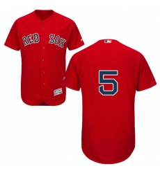 Men's Majestic Boston Red Sox #5 Nomar Garciaparra Red Alternate Flex Base Authentic Collection MLB Jersey