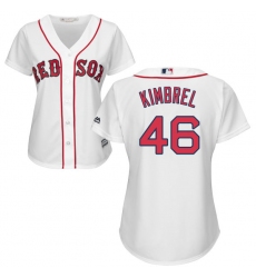 Women's Majestic Boston Red Sox #46 Craig Kimbrel Authentic White Home MLB Jersey