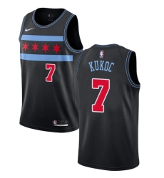 Youth Nike Chicago Bulls #7 Toni Kukoc Swingman Black NBA Jersey - City Edition