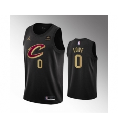 Men's Cleveland Cavaliers #0 Kevin Love Black Statement Edition Stitched Basketball Jersey