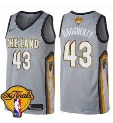 Youth Nike Cleveland Cavaliers #43 Brad Daugherty Swingman Gray 2018 NBA Finals Bound NBA Jersey - City Edition