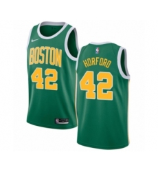 Women's Nike Boston Celtics #42 Al Horford Green Swingman Jersey - Earned Edition