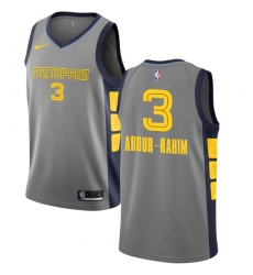 Youth Nike Memphis Grizzlies #3 Shareef Abdur-Rahim Swingman Gray NBA Jersey - City Edition