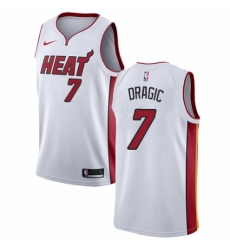 Men's Nike Miami Heat #7 Goran Dragic Swingman NBA Jersey - Association Edition