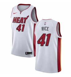Men's Nike Miami Heat #41 Glen Rice Authentic NBA Jersey - Association Edition