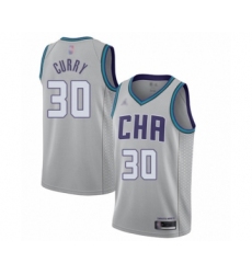 Women's Jordan Charlotte Hornets #30 Dell Curry Swingman Gray Basketball Jersey - 2019 20 City Edition