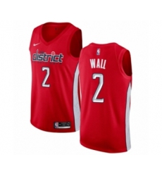 Youth Nike Washington Wizards #2 John Wall Red Swingman Jersey - Earned Edition