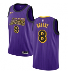 Women's Nike Los Angeles Lakers #8 Kobe Bryant Swingman Purple NBA Jersey - City Edition