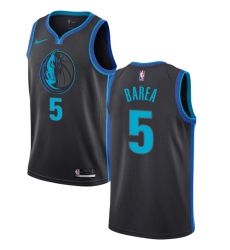 Women's Nike Dallas Mavericks #5 Jose Juan Barea Swingman Charcoal NBA Jersey - City Edition
