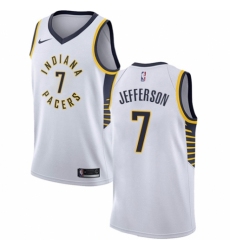 Women's Nike Indiana Pacers #7 Al Jefferson Authentic White NBA Jersey - Association Edition
