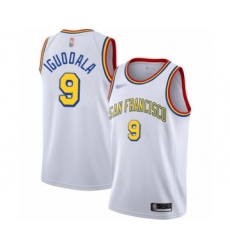 Men's Golden State Warriors #9 Andre Iguodala Authentic White Hardwood Classics Basketball Jersey - San Francisco Classic Edition