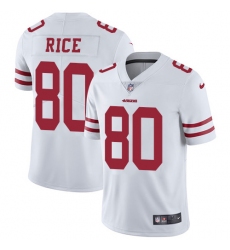 Youth Nike San Francisco 49ers #80 Jerry Rice Elite White NFL Jersey