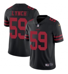 Youth Nike San Francisco 49ers #59 Aaron Lynch Elite Black NFL Jersey