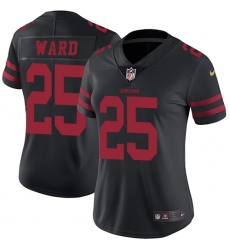 Women's Nike San Francisco 49ers #25 Jimmie Ward Elite Black NFL Jersey
