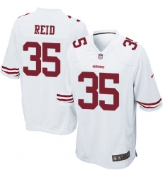 Men's Nike San Francisco 49ers #35 Eric Reid Game White NFL Jersey