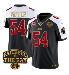 Men's San Francisco 49ers #54 Fred warner Black Alternate 2025 F.U.S.E. 3-Star C With Faithful To The Bay Limited V8 Football Stitched Jersey