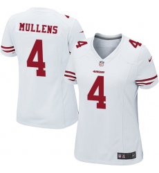 Women's Nike San Francisco 49ers #4 Nick Mullens Game White NFL Jersey