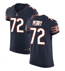Men's Nike Chicago Bears #72 William Perry Navy Blue Team Color Vapor Untouchable Elite Player NFL Jersey