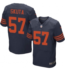 Men's Nike Chicago Bears #57 Dan Skuta Elite Navy Blue Alternate NFL Jersey