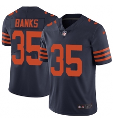 Men's Nike Chicago Bears #35 Johnthan Banks Navy Blue Alternate Vapor Untouchable Limited Player NFL Jersey