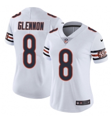 Women's Nike Chicago Bears #8 Mike Glennon Elite White NFL Jersey