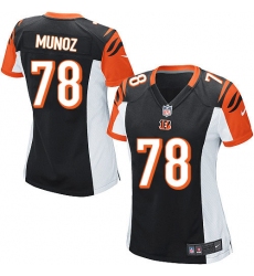Women's Nike Cincinnati Bengals #78 Anthony Munoz Game Black Team Color NFL Jersey