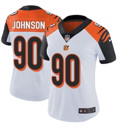 Women's Nike Cincinnati Bengals #90 Michael Johnson Vapor Untouchable Limited White NFL Jersey