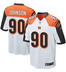 Youth Nike Cincinnati Bengals #90 Michael Johnson Game White NFL Jersey
