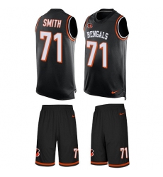 Men's Nike Cincinnati Bengals #71 Andre Smith Limited Black Tank Top Suit NFL Jersey