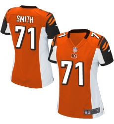 Women's Nike Cincinnati Bengals #71 Andre Smith Game Orange Alternate NFL Jersey