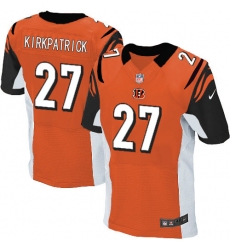 Men's Nike Cincinnati Bengals #27 Dre Kirkpatrick Elite Orange Alternate NFL Jersey