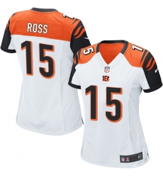Women's Nike Cincinnati Bengals #15 John Ross Game White NFL Jersey