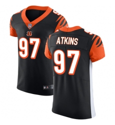 Men's Nike Cincinnati Bengals #97 Geno Atkins Black Team Color Vapor Untouchable Elite Player NFL Jersey
