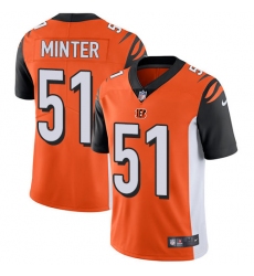 Youth Nike Cincinnati Bengals #51 Kevin Minter Elite Orange Alternate NFL Jersey